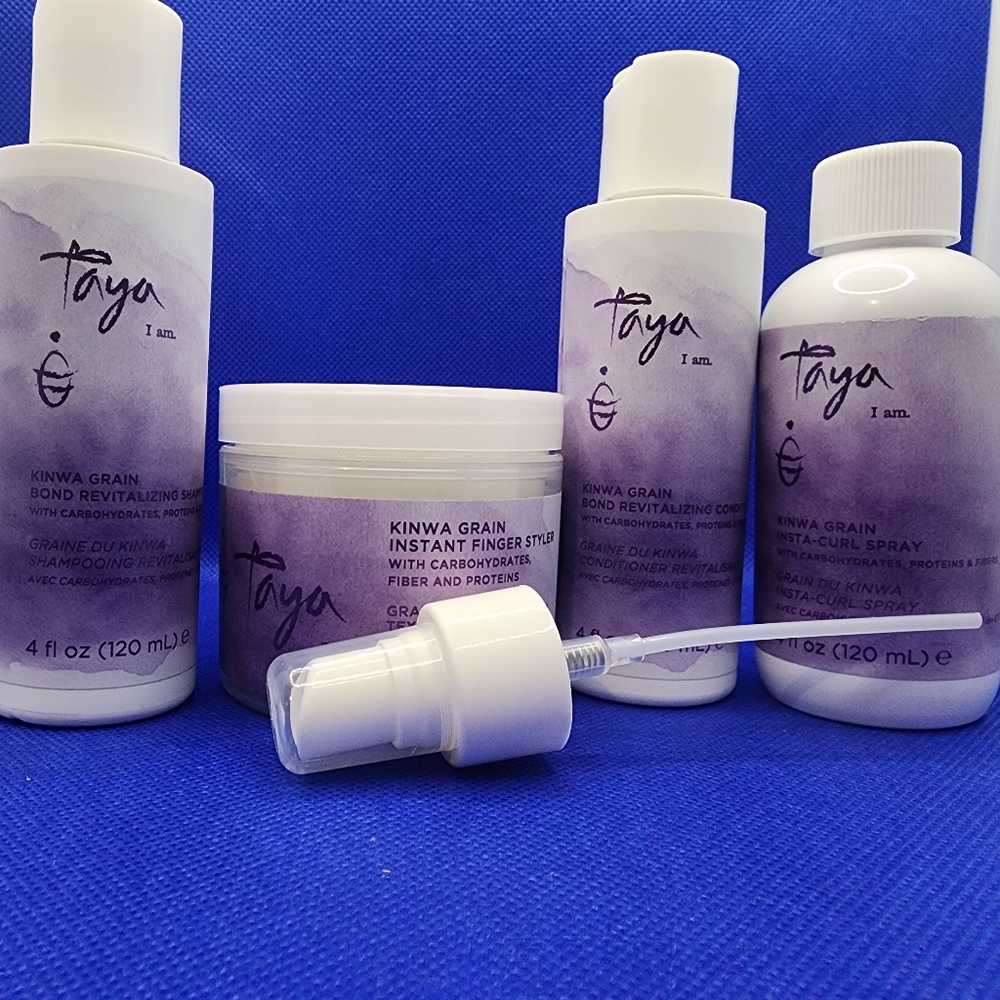 Taya 4-piece Kinwa Grain Finger Style & Bond Revitalizing Set with Curl Spray